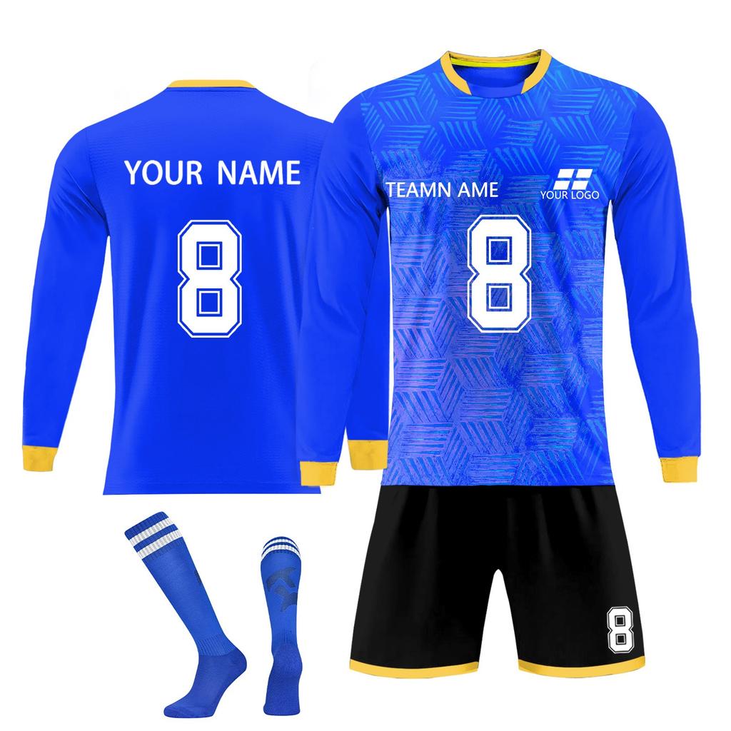 Personalised Shirts Kit Mens Girls With Name Number Custom Football Jerseys For Boys Training Suit