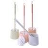 Home and daily use creative bathroom thickened plastic with base toilet brush set toilet cleaning brush toilet brush