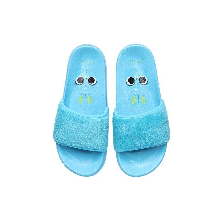 Sandales Sliders Mode Disney X Li Ning Semelle en Caoutchouc Chaussures Femme Bleu ABTR008-2