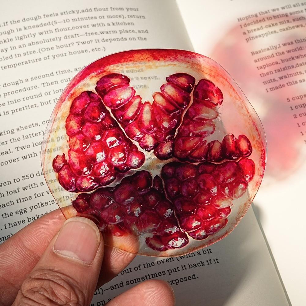 Refractive Color Translucent Bookmark Funny Pages Guide Marker Acrylic Bookmark  Note Marker