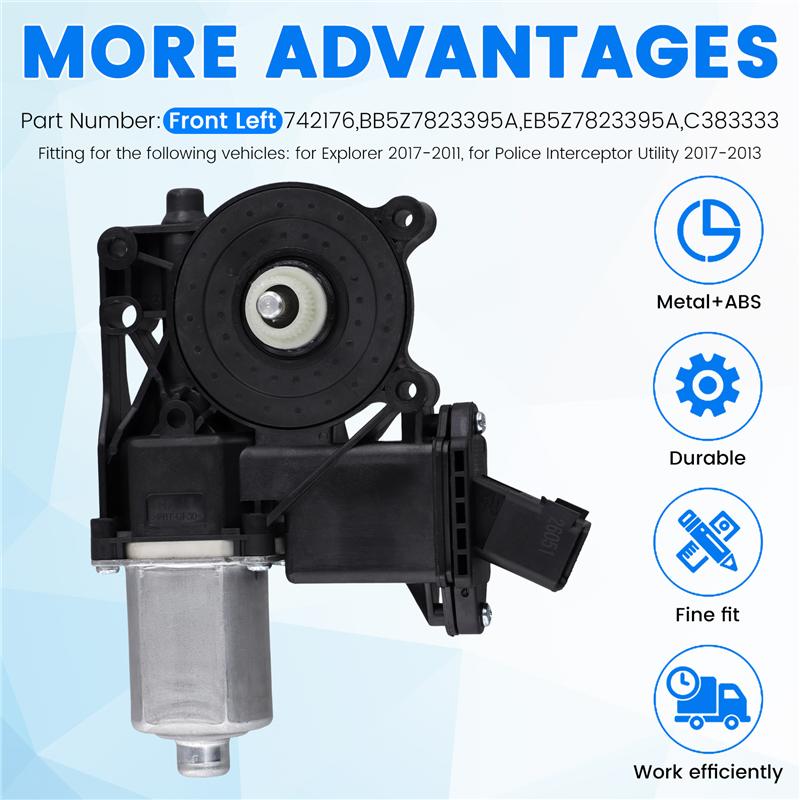 A03Z-Мотор стеклоподъемника переднего окна автомобиля Для Ford Explorer 2011-2017 As Shown Left