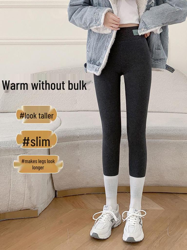 Women's Lambswool Leggings 2025: Plus Velvet Thick, Warm Cotton Pants for Plus-Size & Chubby Girls - Autumn/Winter.