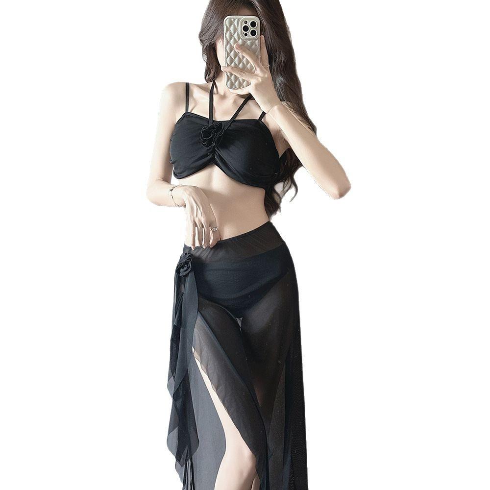 Muse Ruffle Sexy High Waist Babes Split Fashion Bikini Bikini Split Three-piece Swimsuit Women