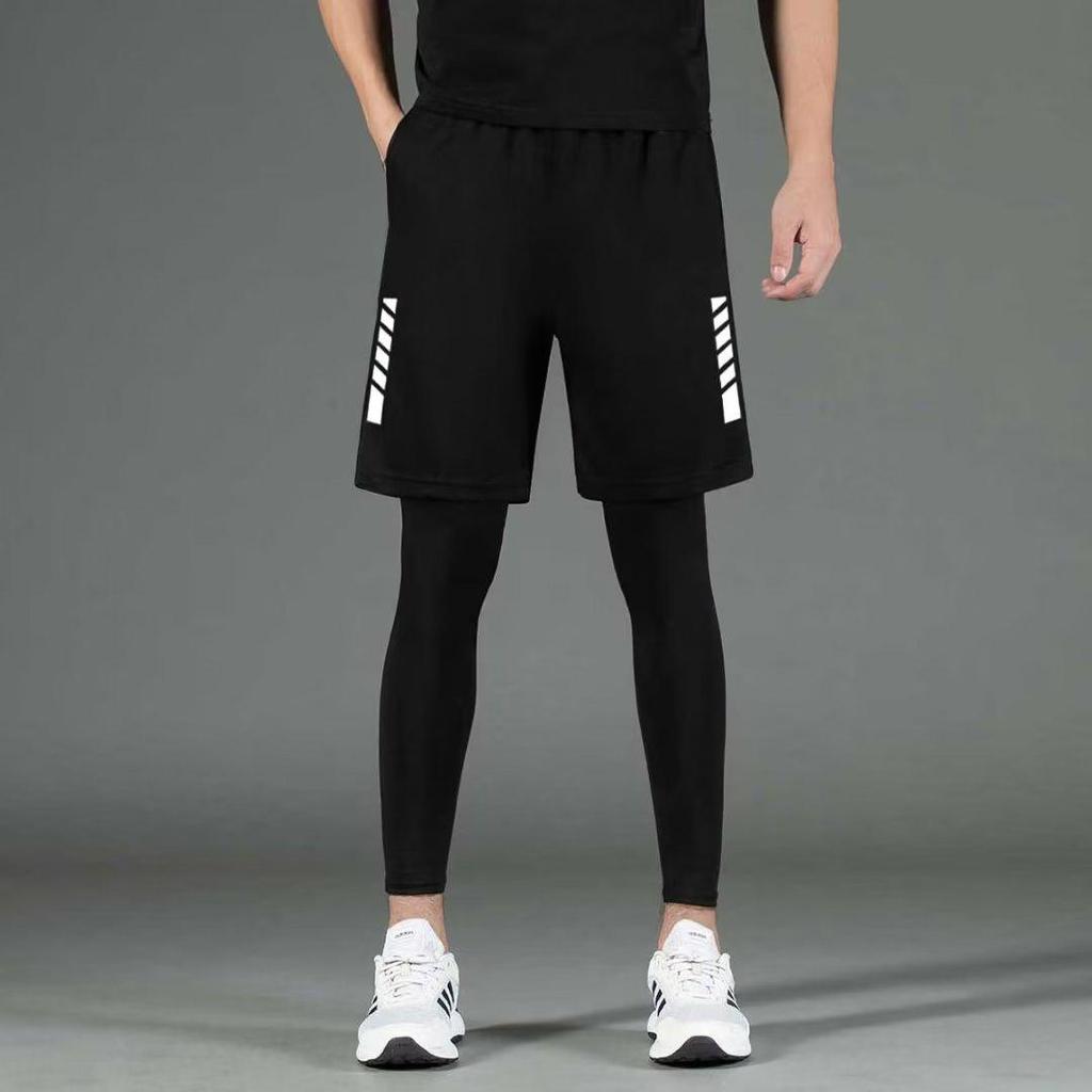 Men's Quick-Dry Fitness Tights and Sports Suit for Running and Basketball Training