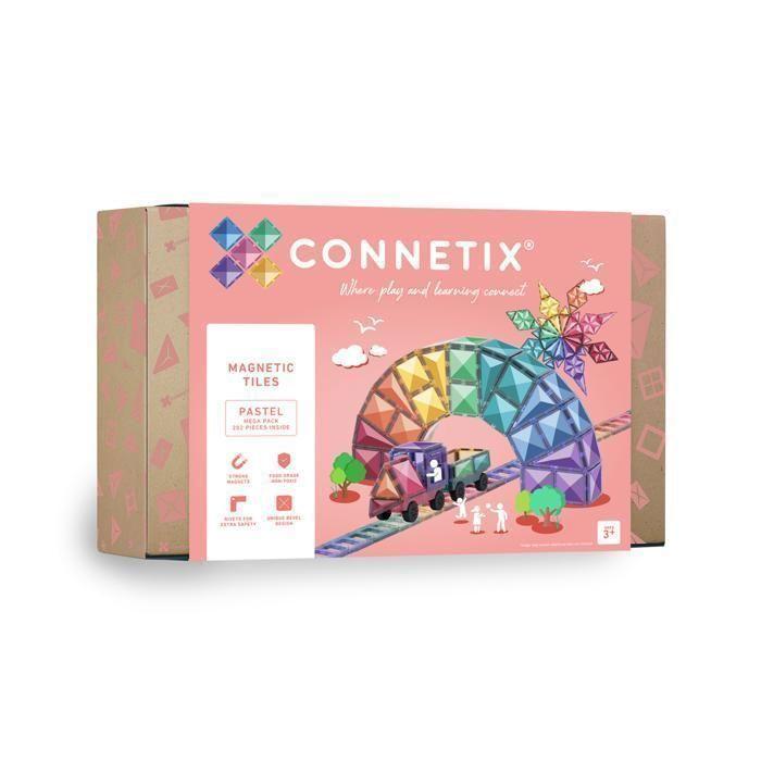 Arborescence Connetix Magnetische Bouwtegels Pastel Mega Pak, 202 Stukken