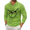 Men's Casual Collared Long-Sleeve Knit Base Layer Top