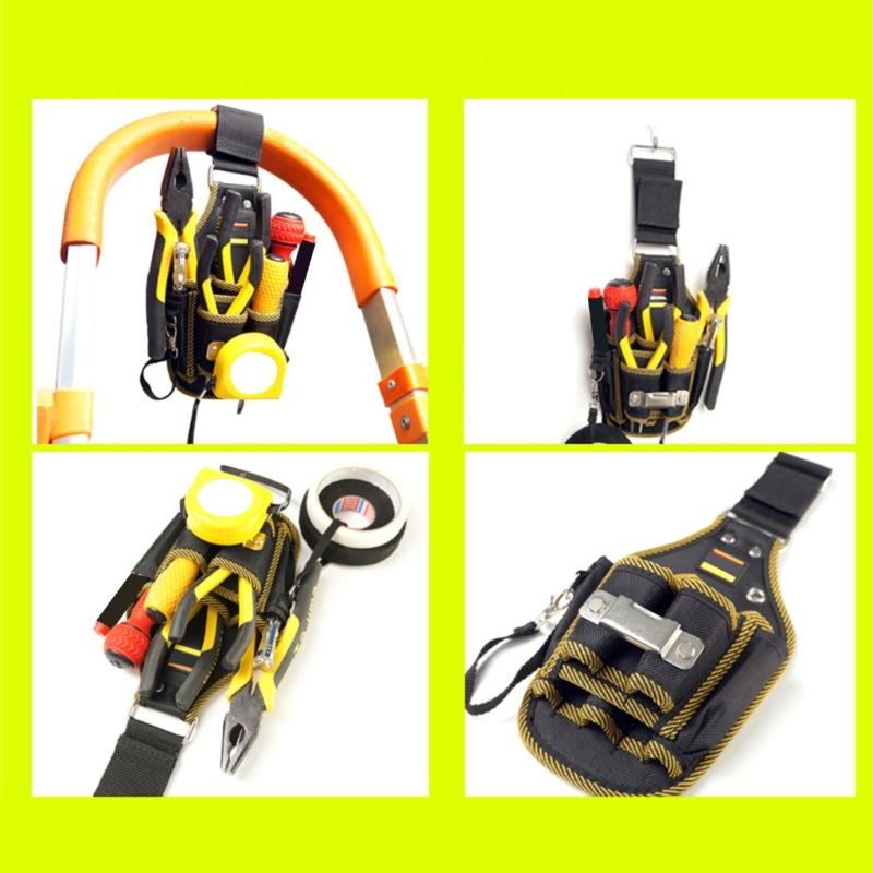 Tool Pouch Holders for Electrician Carpenter Organizer Pocket Attachment Small Tool Bag Utility Bag with Multiple Pocket
