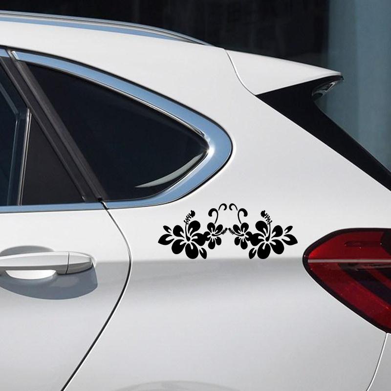 Autoaufkleber 20 * 8cm Blumenaufkleber Autotürfenster reflektierende Laser-Motorrad-Auto-Styling 3D-Aufkleber