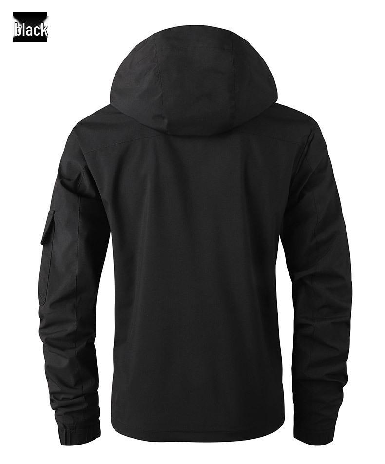 Men's Waterproof Hooded Windbreaker Jacket Parka Coat - Outdoor Casual Wear