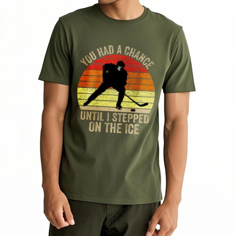 Short Sleeve Shirt Breathable Women Crew Neck t shirt Fashion You Had A Chance Until I Stepped On The Ice Anime Women Tshirt