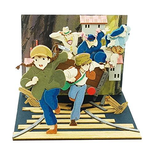 Sankei Studio Ghibli Мини Лапута: Замок в небе - Сита и Пазу в бегах Бумажное моделирование MP07-133