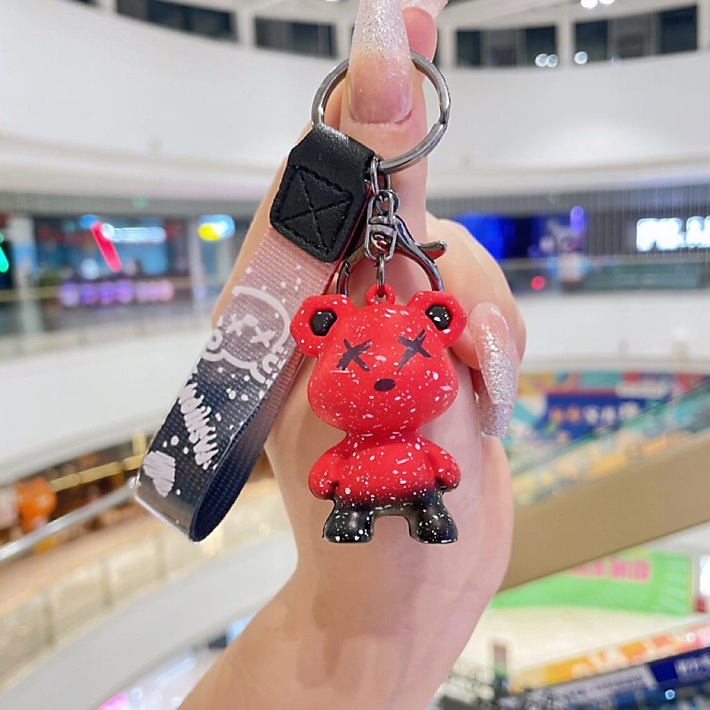 Chameleon Bear Keychain for Car Bags - Creative Gift for Couples