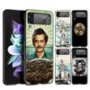 Narcos TV Series Pablo Escobar Phone Case For Samsung Z Flip3 Flip4 Flip5 Shell For Z Flip 3 Flip 5 4 5G Hard Folding Cover