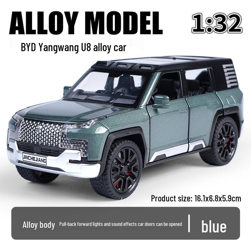 

Jinchen 1:32 BYD Yangwang U8 Alloy Off-Road Model Vehicle with Sound and Light