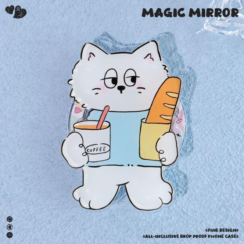 Magnetyczne etui Zhitai na iPhone'a od 12 do 16 Pro/Pro Max z matowym laserowym wykończeniem i podstawką