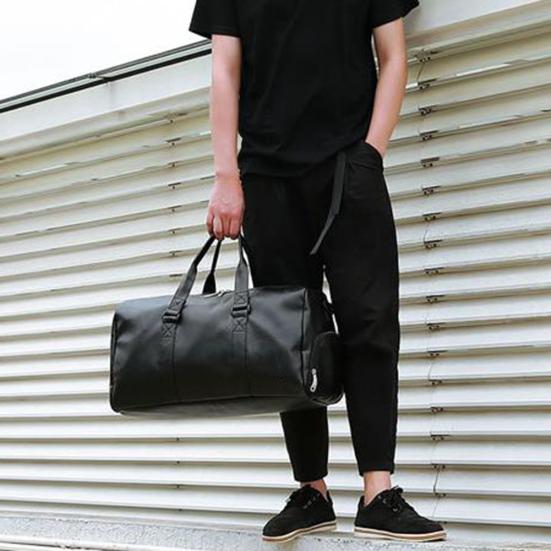 Unisex-Reisetasche mit großem Fassungsvermögen, Kunstleder, für Fitnessstudio, Fitness, Umhängetasche