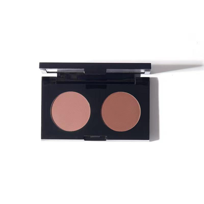 MYHO Taro Mud Rose Tea Tray Eyeshadow - Olive Pink Brown, Soft Matte, Earth Tone, Two-Color Palette.