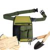 Adjustable Garden Tool Belt Unisex Multi-Pocket Heavy Duty Pouch Work Belt for Men Women, Planting Pruning Harvesting