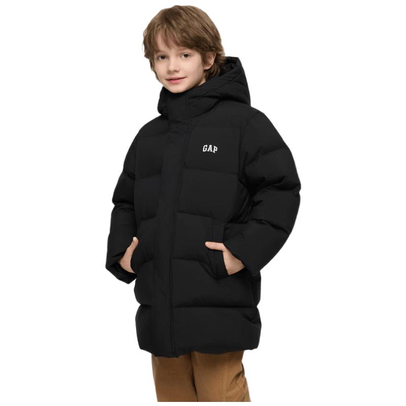 Gap Kids' Unisex Logo Hooded Down Jacket
