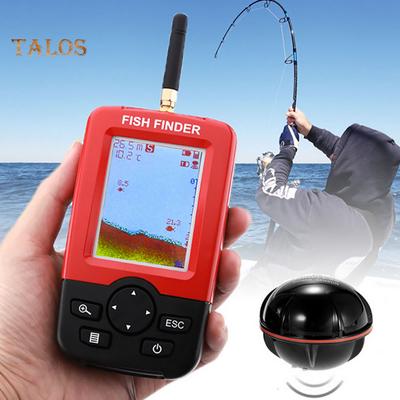 See- und Meeresangeln, intelligenter tragbarer Fischfinder, Tiefenalarm, kabelloser Sonar-Sensor