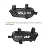 Motorcycle Hanging Tool Bag Carbon Fiber Texture Waterproof Hard Shell Zipper Closure for Outdoor Motorbike Riding