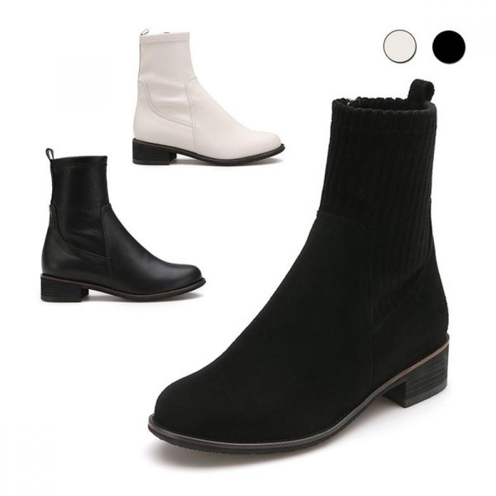 MiSope Women S Spandex Ankle bootS 3cm blacks/230
