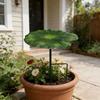 Acoperire de protecție pentru plante tăiate la nivelul solului cu frunză de lotus, Protector solar metalic cu vopsea anti-rugină impermeabilă, Umbrelă de grădină pentru flori la ghiveci Răsaduri,