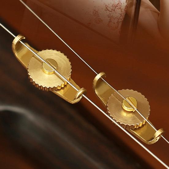 2Pcs Erhu Tuner Sturdy Stable Tune Copper Erhu Violin Tuning Hardware Tool
