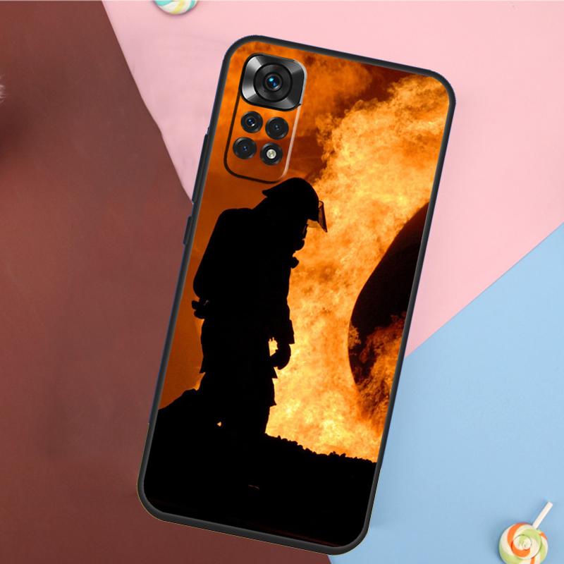 Firefighter Fire Fireman Cover For Xiaomi Redmi Note 14 13 12 9 10 11 Pro 9S 10S 11S 12S Redmi 14C 10C 12C 13C Case
