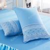 Princess Lace Bed Skirt Floral Embroidery Bed Skirt Non-slip Bed Cover Queen King Bedspread Bedding Mattress Cover Bedding Decor
