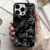 L-Luxury Carbon Fiber Pattern Cool  Phone Case For iPhone17,16,15,14,13,12,11 Plus,Pro Max Black Candy silver phone case