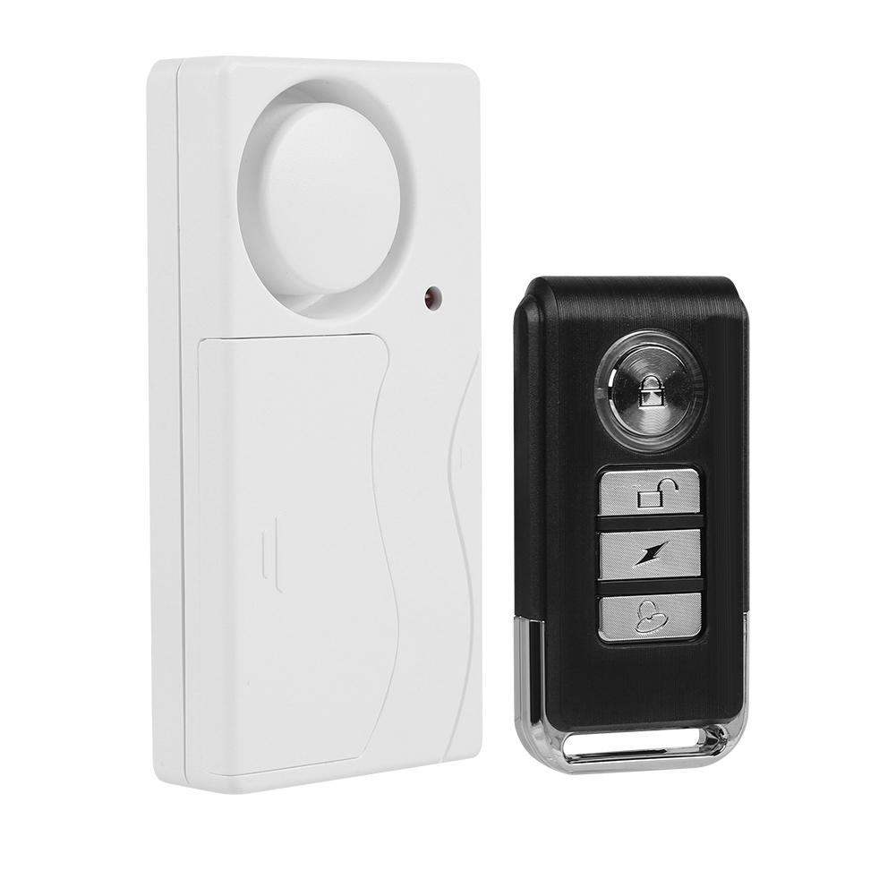 Wireless Door Burglar Alarm Security System Vibration Magnet Sensor   Remote Controller