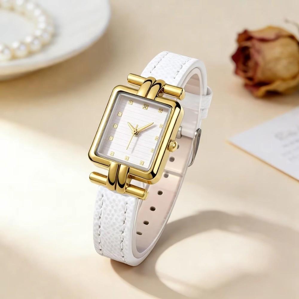 Adjustable Women Bracelet Watch Square Case Ladies Wrist Watch Vintage Quartz Wristwatch