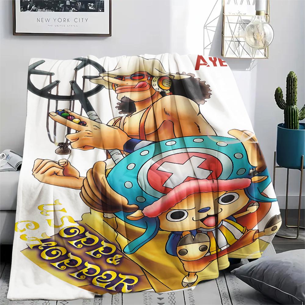 One Piece character Print Flannel Blanket,High quality Comfortable for All Seasons,Home Decor,Warmth and Comfort,Perfect for Christmas Gifts