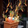 For Decorating Trees As Shown Easter Hanging Ornament Foam Egg And Carrot Pendants Accessory Colorful Carrot Pendant