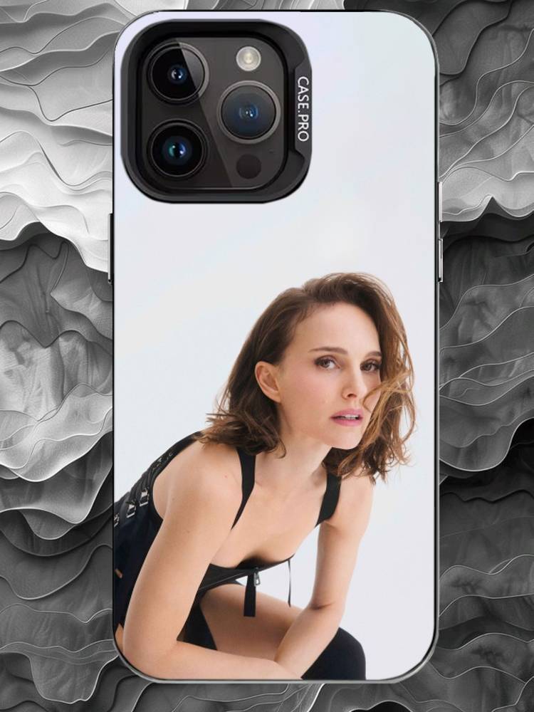 

N-Natalie Portman Phone Case For iPhone 17 16 15 14 13 12 11 Pro Max Plus Silver Matte Black Cover iPhone16plus