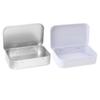 Rectangular Storage Container Convenient Small Metal Tins with Lid Tinplate Slide Cover Jewelry Organizer for Women Girl