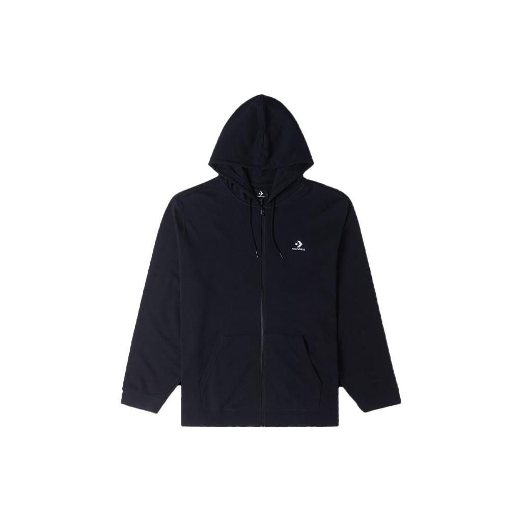 Converse Go-To Chuck Patch Classic Fit Full Zip Jacket Asia Sizing Black Men s 10023871-A01 L
