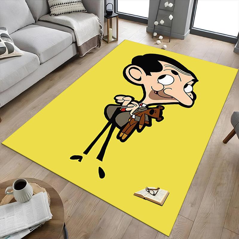 1PC Mr. Bean Extra Large Non-Slip Floor carpet, Office, family, bedroom, Studio - Large Area Rug Indoor Rugs, Vibrant Colors-A289