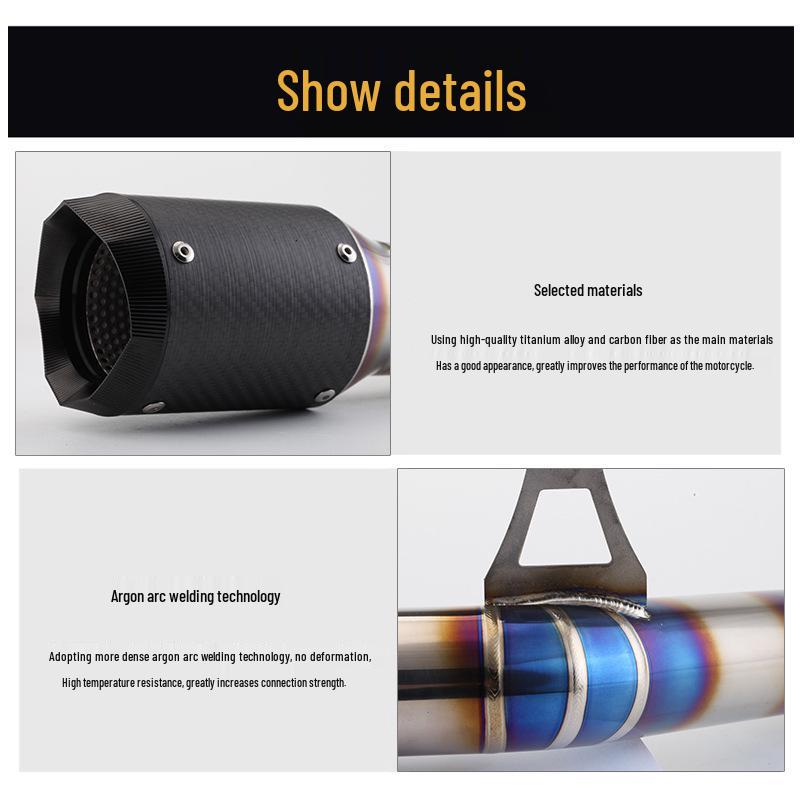 Titanium Alloy AR Exhaust Pipe for CBR1000RR (2008-2012) Modified Parts