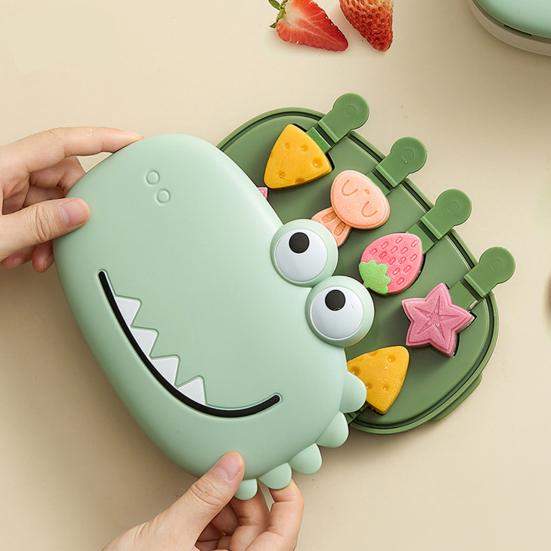 Silicone Popsicle Molds 8-Cavity Ice Cream Maker BPA-Free Easy-release Ice Lolly Molds Mini Ice Pop Maker