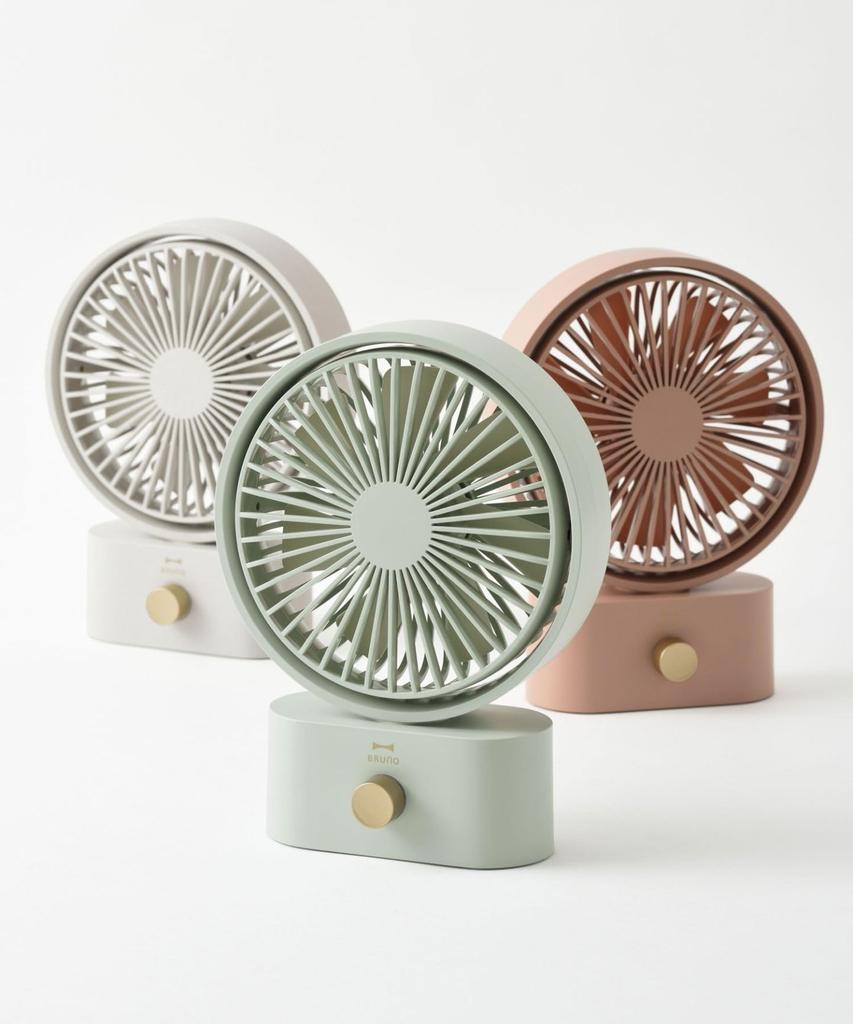 BRUNO Bruno Desktop Fan, Quiet, Oscillating, Compact, Portable, Swinging Desk Fan, Green, BDE061-GR
