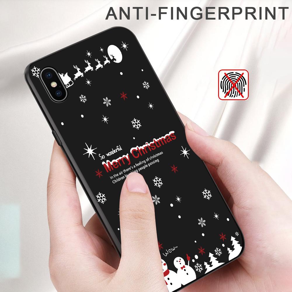 Stoßfeste, schlanke, weiche TPU-Schutzhülle für Weihnachten, Weihnachtsmann, Schneemann, Hirsch