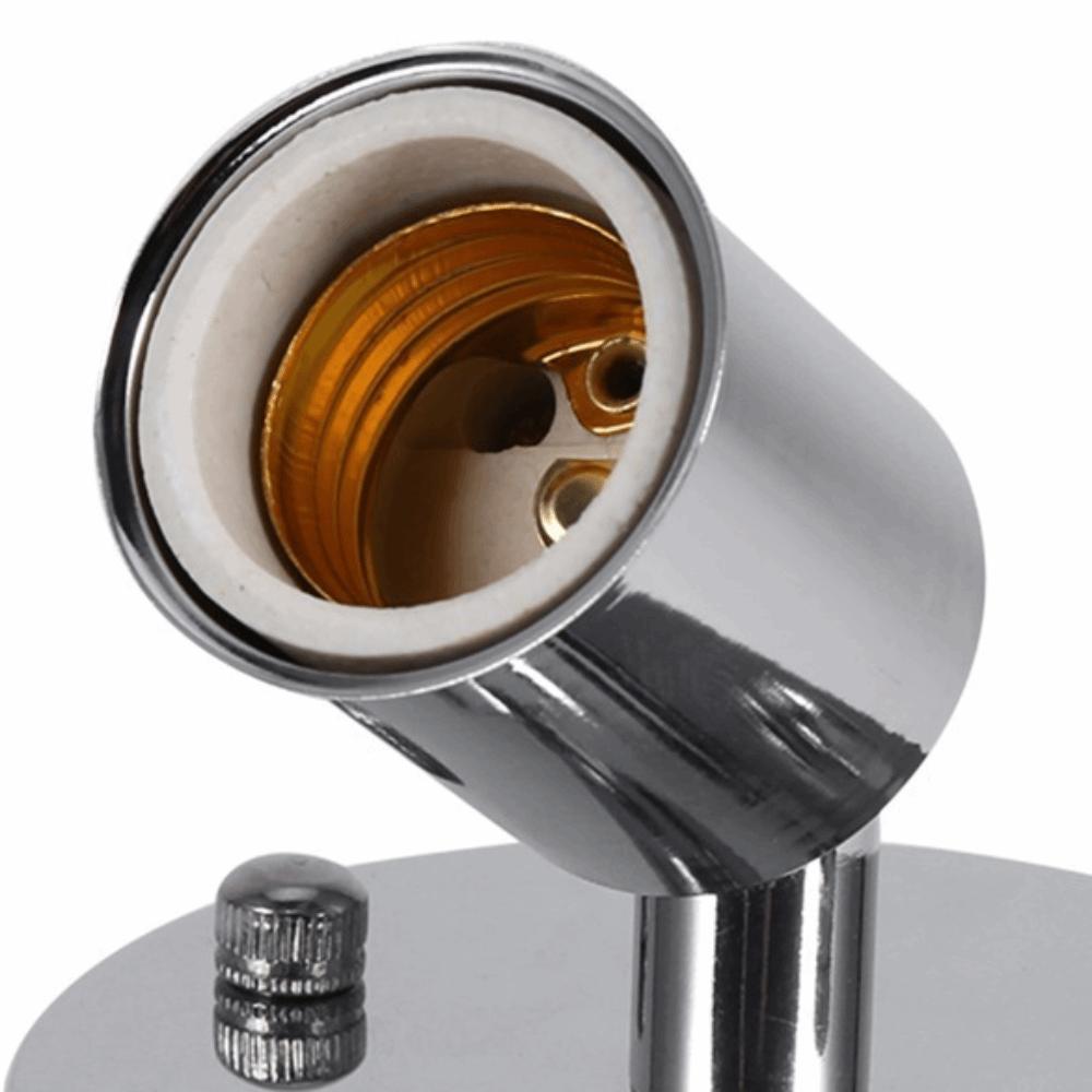 Ceramic Iron Wall Lamp 180° Rotating Bulb Holder Modern Lamp Base Garage
