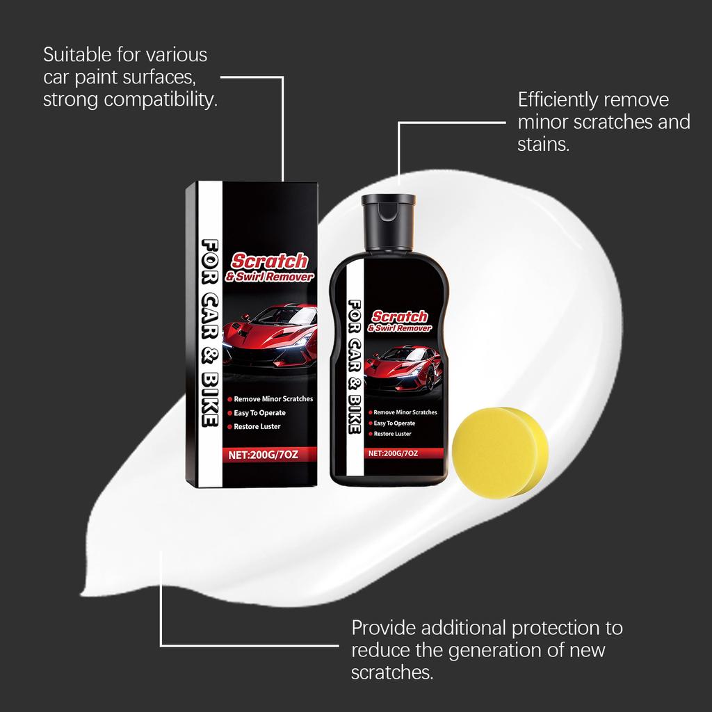 Car Scratch Paste: For Daily Car Maintenance, Repairing And Polishing Scratches And Scuffs Car Bodywork.
