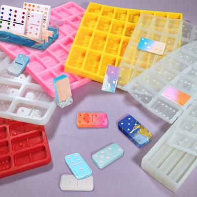 Domino formy silikonowe biżuteria akcesoria kaboszony tablica Charms DIY ciasto kremówka Decor
