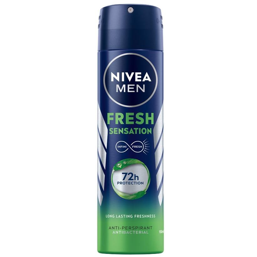 Nivea Men's Advanced Freshness Spray antitranspirante, 150 ml - Fórmula de protección Elite