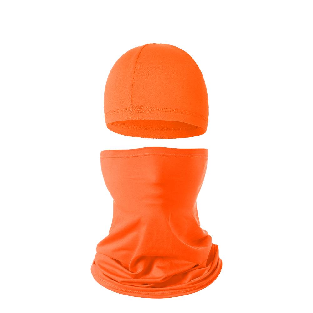 Breathable Summer Sun Protection Cycling Skull Cap & Multifunctional Ice Silk Headscarf