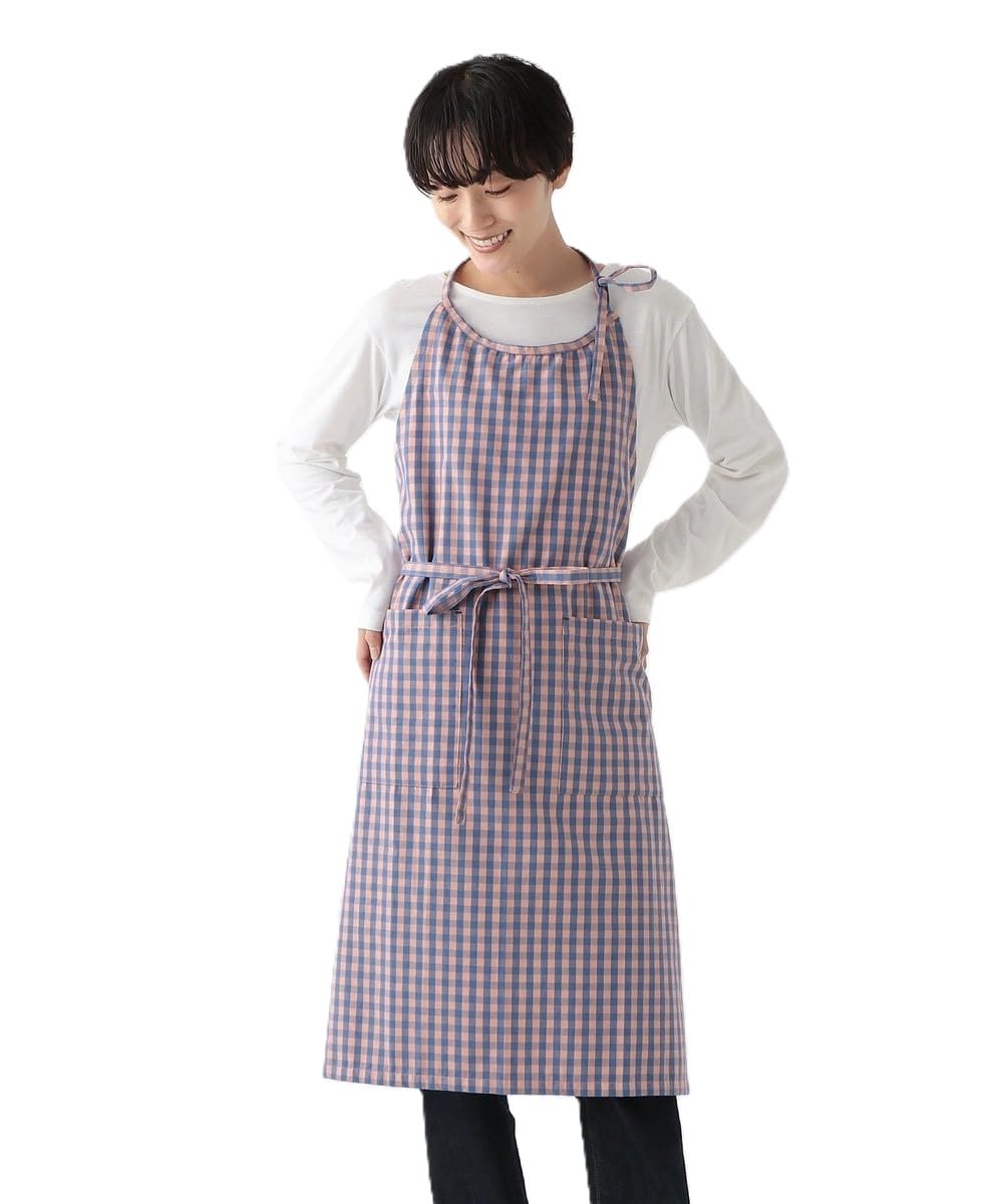 

Afternoon Tea Living Apron JN45 Gingham Check Apron, Blue