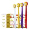 Yaboshi Gold Ion Wide Head Soft Bristle Toothbrush, 4-Pack